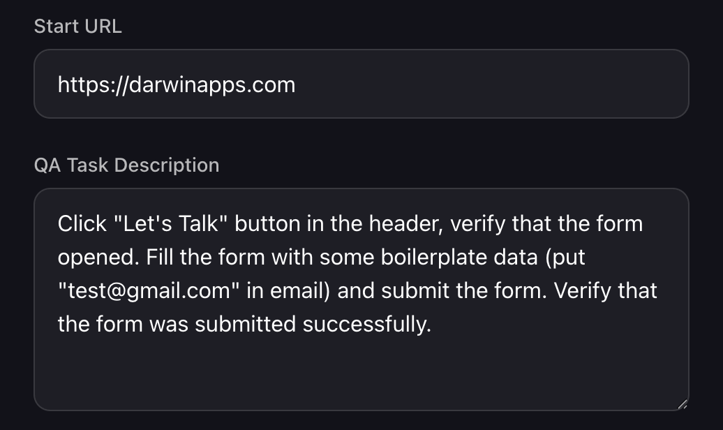 Project setup example